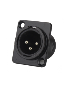 Stagelab CLC-X3MPB Conector XLR Macho Chasis