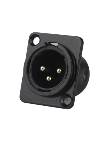 Stagelab CLC-X3MPB Conector XLR Macho Chasis