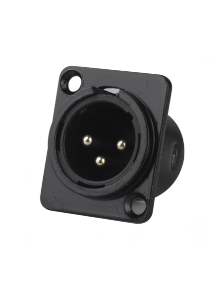 Stagelab CLC-X3MPB Conector XLR Macho Chasis