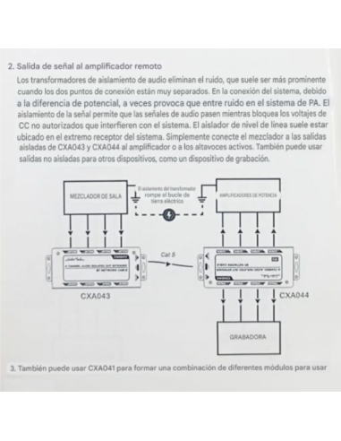 Extensor Balanceado RJ de 4 canales de Audio