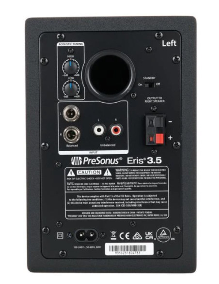 ERIS35 PRESONUS MONITOTES DE ESTUDIO 3.5" 2da GENERACIÓN