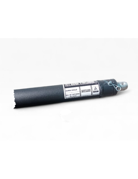 BT-F31 BL BARRA BLACK 2" 1 METRO 3MM INCLUYE PIVOTE PASADOR Y CHAVETA