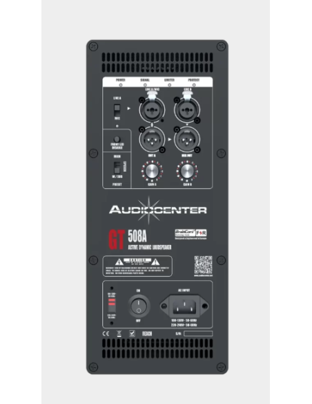 GT508A PARLANTE ACTIVO 8" 1100W RMS CLASS D AUDIO CENTER