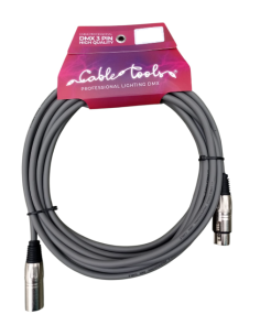 CT-DMX3-3 CABLE DMX GRIS 3 MTS CONECTOR METALICO 3P