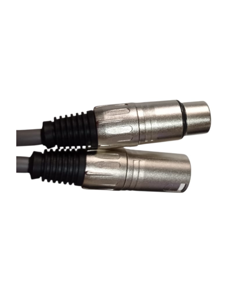 CT-DMX3-3 CABLE DMX GRIS 3 MTS CONECTOR METALICO 3P
