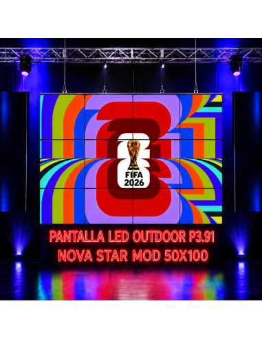 PANTALLA LED OUTDOOR P3.91 de 3X2 METROS...