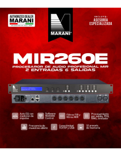 MARANI MIR260E Procesador de audio profesional MIR 2 IN 6...