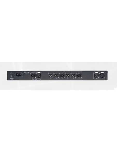 Procesador MARANI DPA260RTA+ con 2 entradas analógicas, 1 entrada digital AES/EBU y 6 salidas