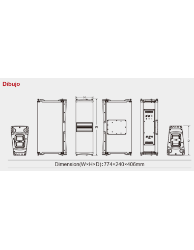 AVANDA 28A LINE ARRAY ACTIVO ALTA VOZ DUAL DE 8"