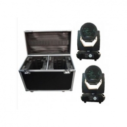 KIT 2 X LED BEAM 150W MOVING HEAD + FLIGHT CASE