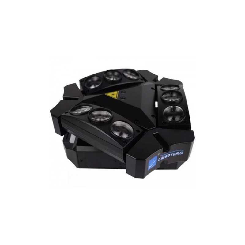NUEVO LED TRI SPIDER 9X10W RGBW + LASER RG Big...