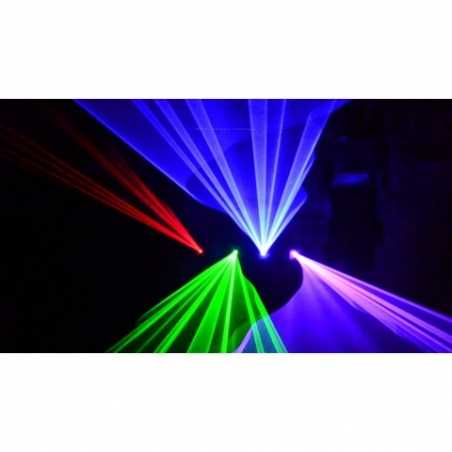 LASER 4 SALIDAS, ROJO, VERDE, AZUL Y VIOLETA 680MW