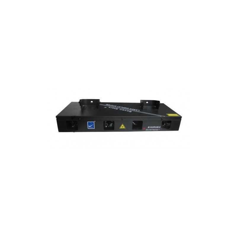 LASER 4 SALIDAS, ROJO, VERDE, AZUL Y VIOLETA 680MW