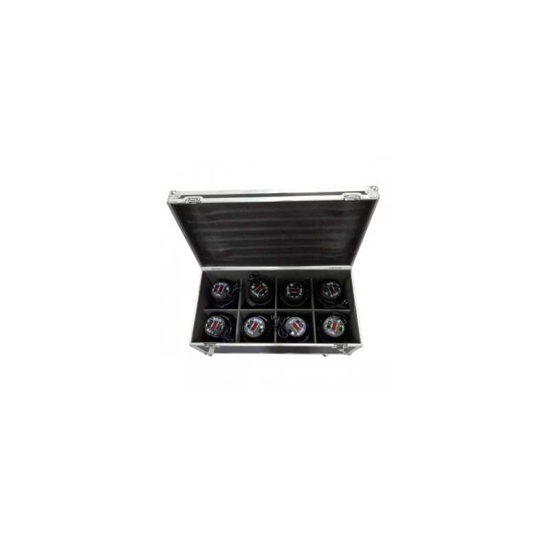 KIT X 8 COB LED PAR KING 100W + FLIGHT CASE BIG...