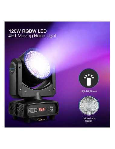BD-LM120 LED MOVING HEAD WASH 120W RGBW + RING