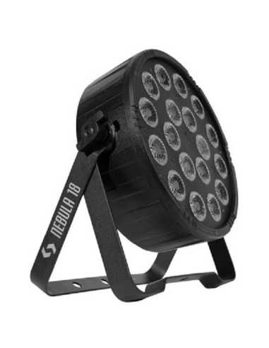 KIT 8U NEBULA 18 FOCO FLAT LED 18 Leds 12W 6EN 1 RGBWAUV + CASE