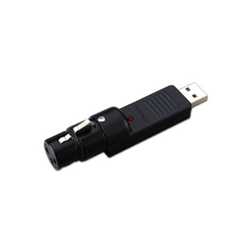 CONVERSOR USB A XLR HEMBRA 16BITS